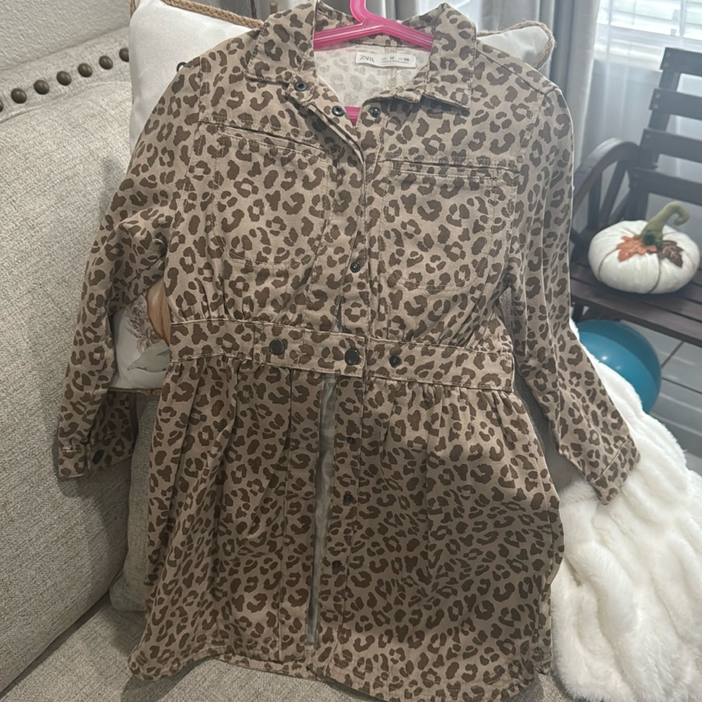 Zara leopard dress size 10